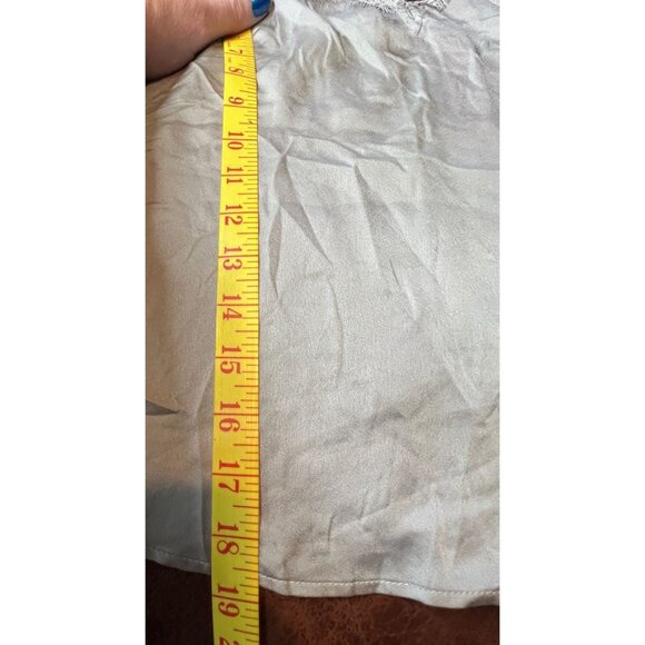 Abercrombie & Fitch Women's  Silky Lace Trim Camisole Top M Grey Y2K - Picture 6 of 8